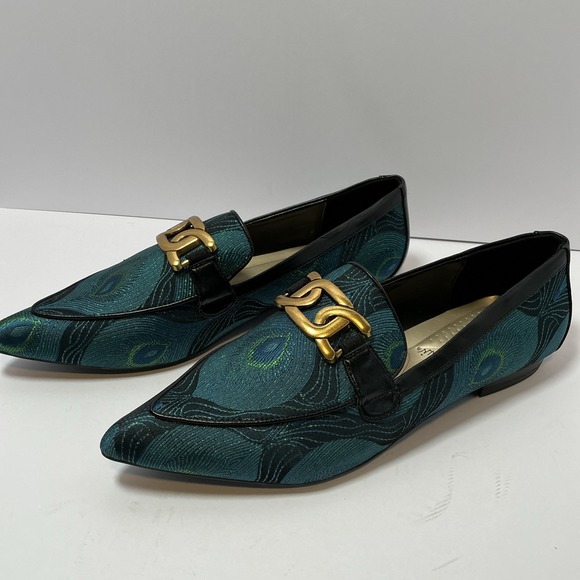 Bellini Women's Felix Flats Teal/Green/Peacock Size 13W - Picture 3 of 7